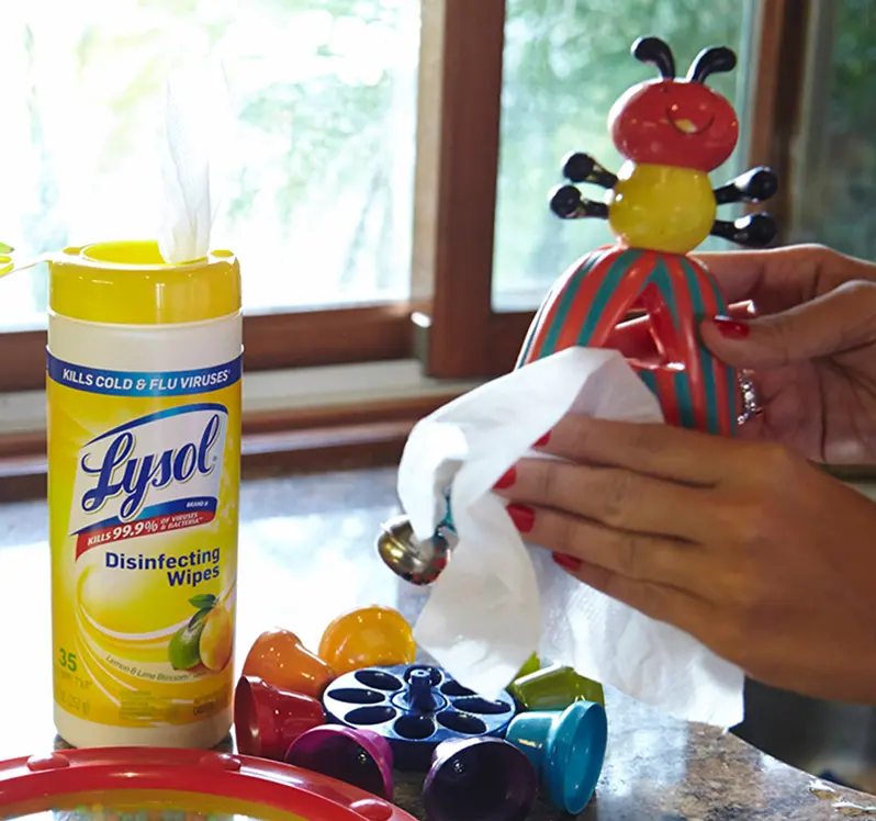 Lysol wipes cheap baby safe